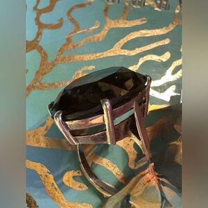 Large Smokey topaz ring!